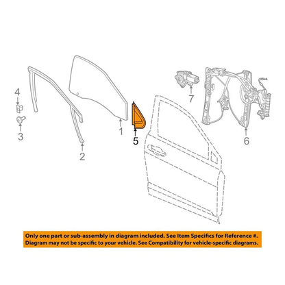 Right Side Front Door Corner Molding for Dodge Dart (2012-2016)