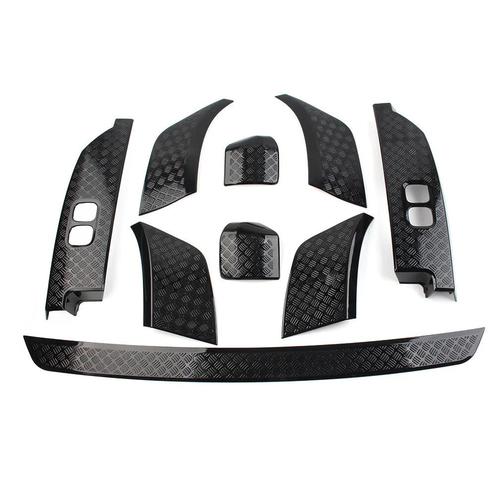 9 Pcs Black Side Moulding Body Kits for Land Rover Defender 90 110 (20-23)