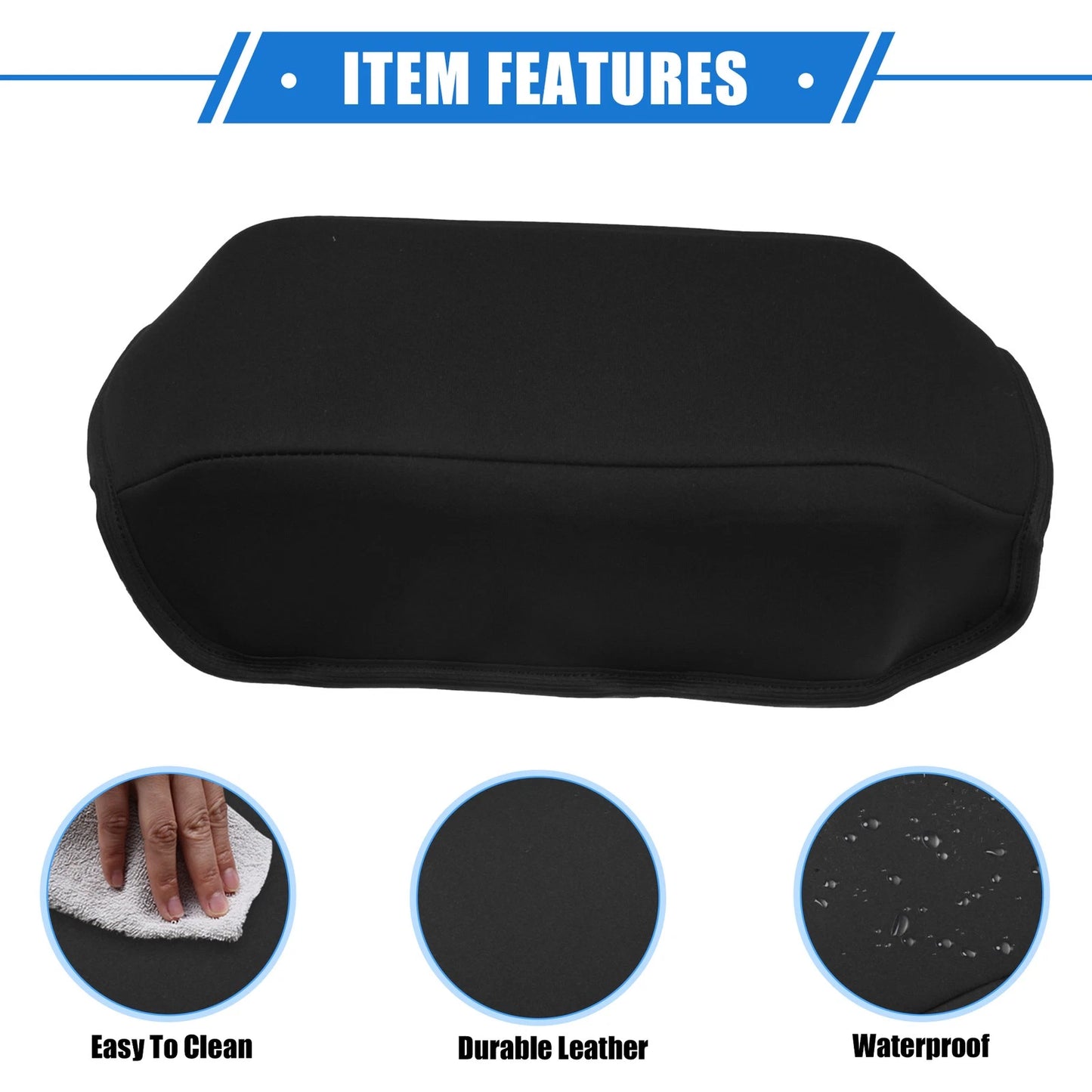 Armrest Protector Cover Pad for Jeep Renegade (2015–2021) Neoprene Black