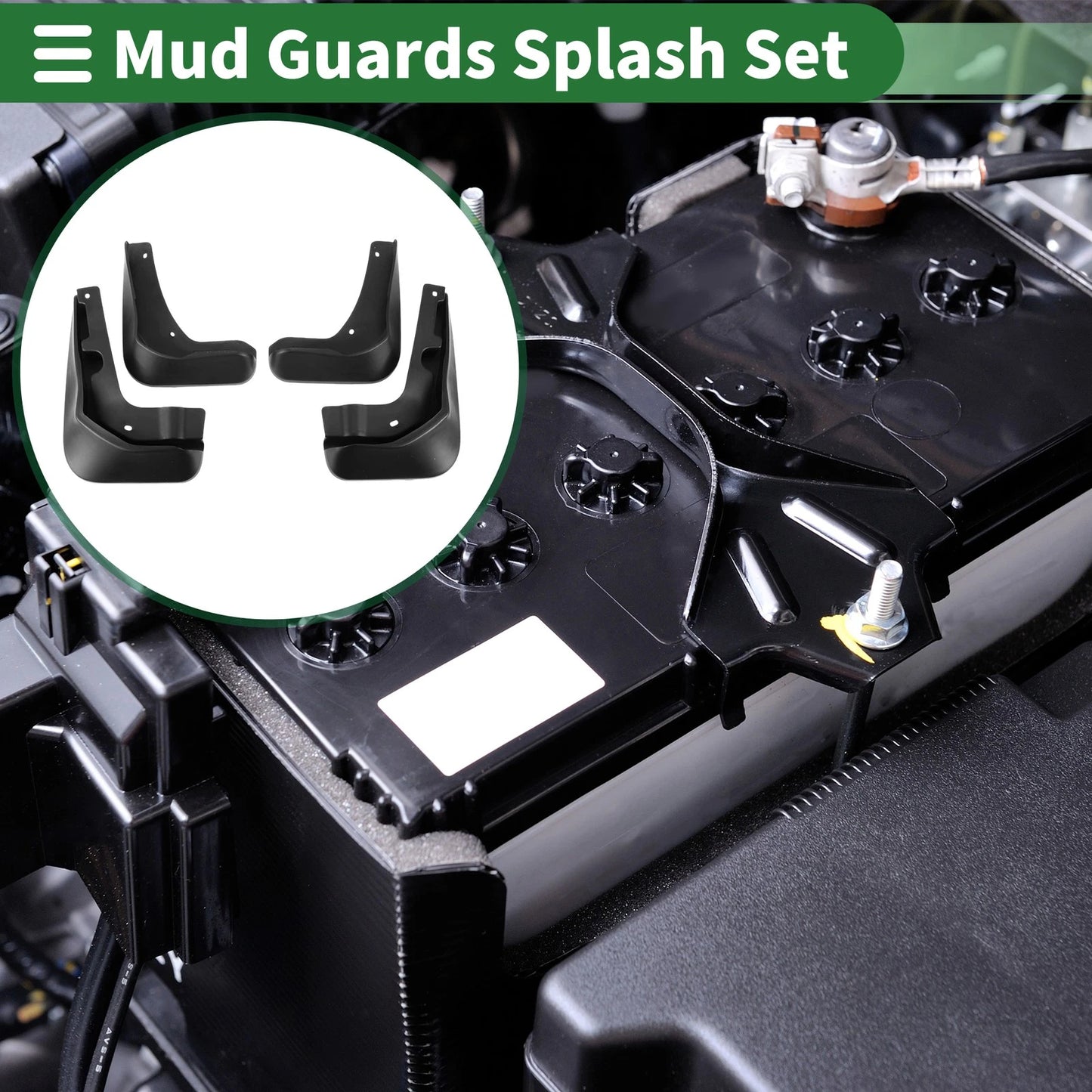 Mud Flaps Splash Guards for Ford Focus (2012–2018) W/ Mount Accessories