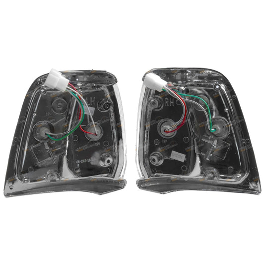 Set of 2 Chrome Corner Lights for Toyota Hilux (1991–1997)