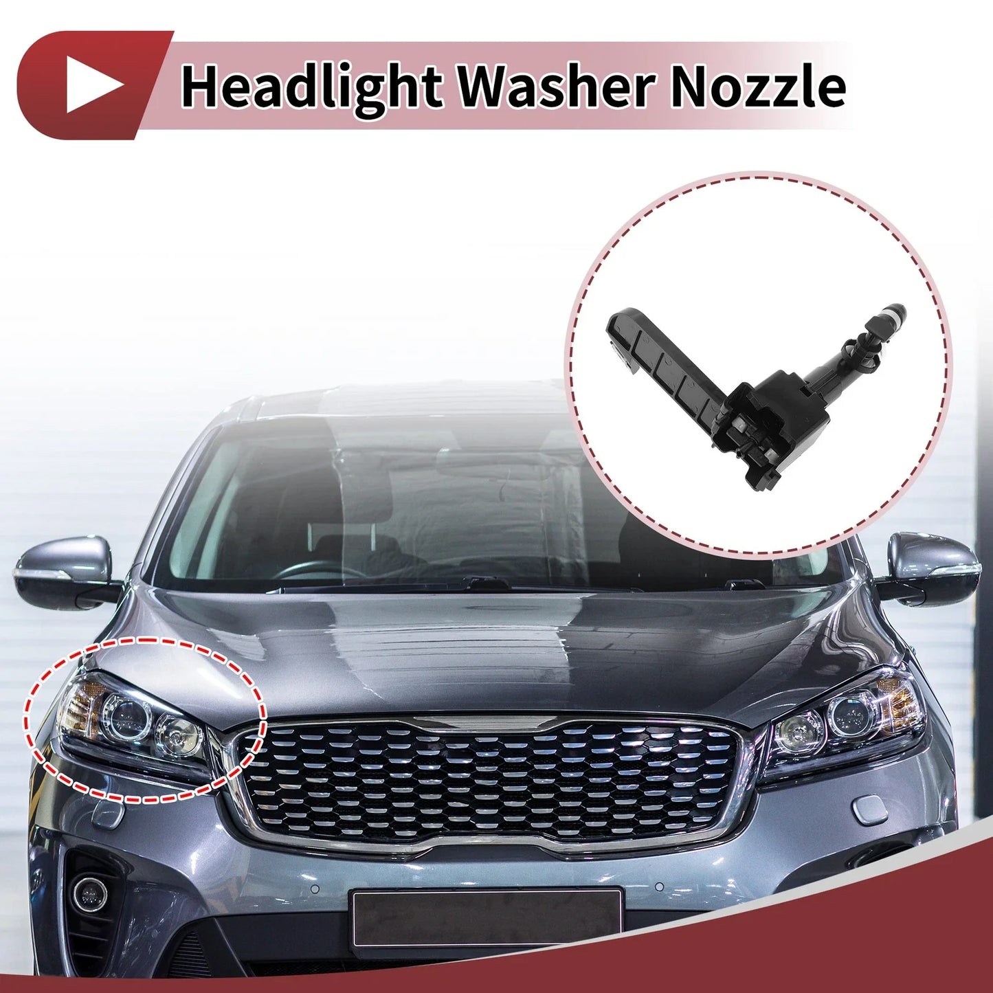 Front Passenger Side Headlight Washer Nozzle for Lexus IS250 (2006-2013)