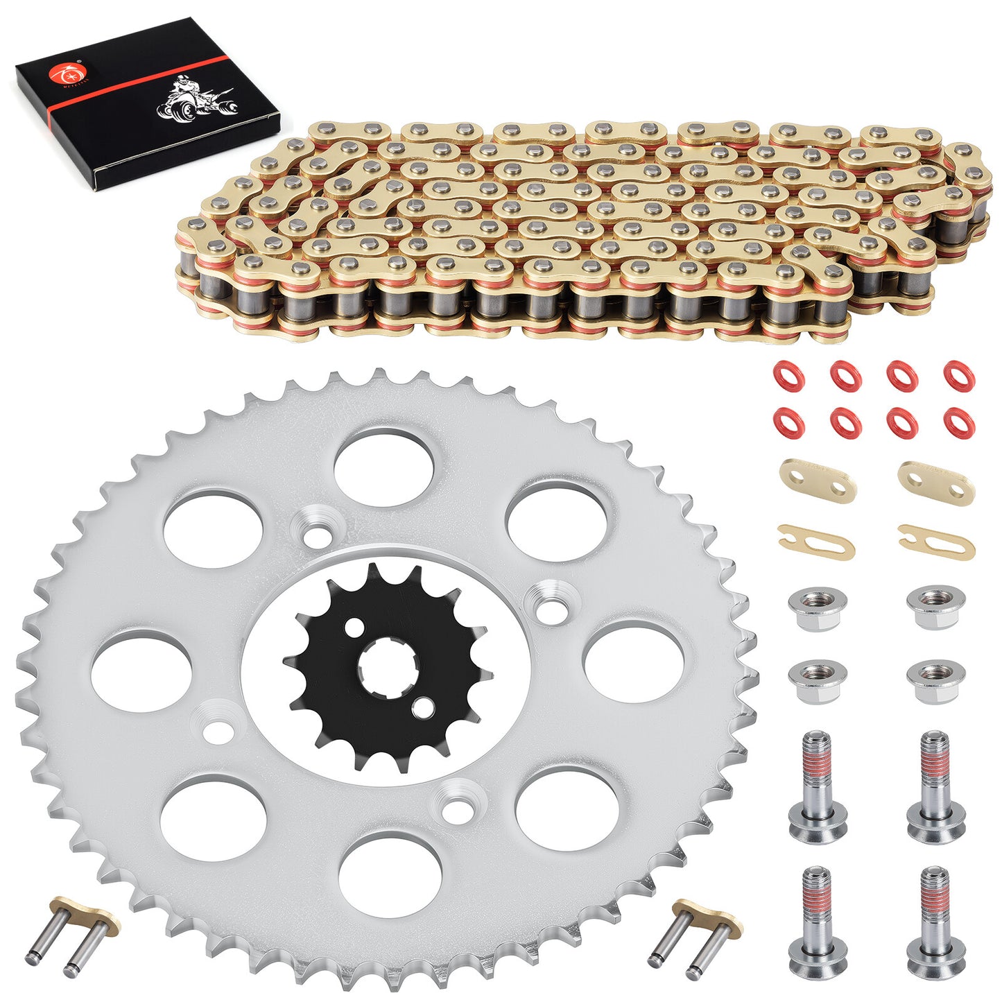Sprocket Chain Set for Honda XR100R CRF100F (2004–2019) 14T/50T 428VM-X X-Ring