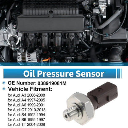 1 Pcs Engine Oil Pressure Sensor No.038919081M for Audi A3 (2006–2008)