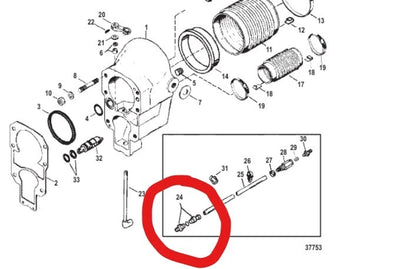 Speedometer Coupling Connector Kit for MerCruiser Alpha One Gen 2 (1991–1996)