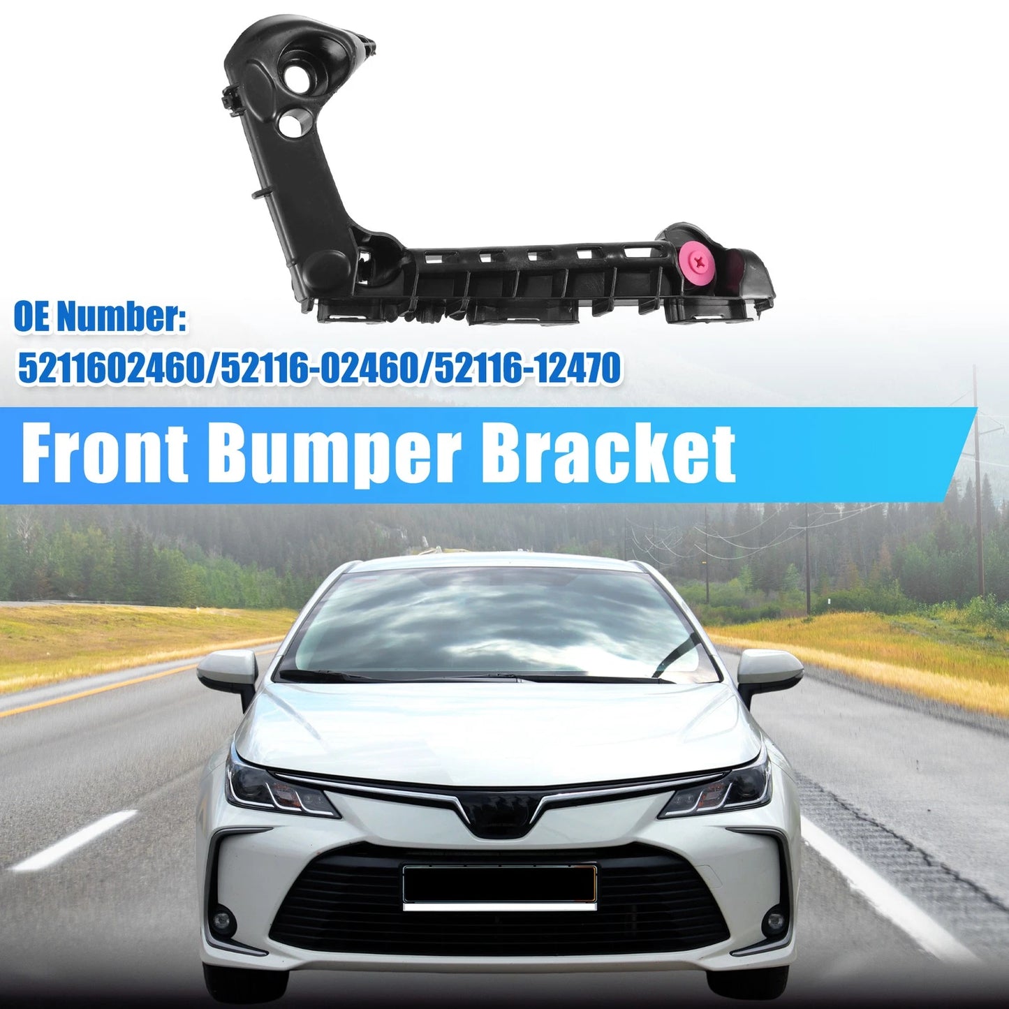 Bumper Bracket Side Retainer for Toyota Corolla (2019–2023) No. 52116-02460