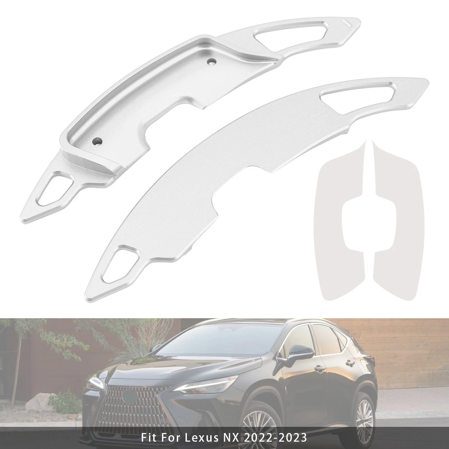 Shift Pallets for Ford Mondeo (2015–2023) Aluminum Gray