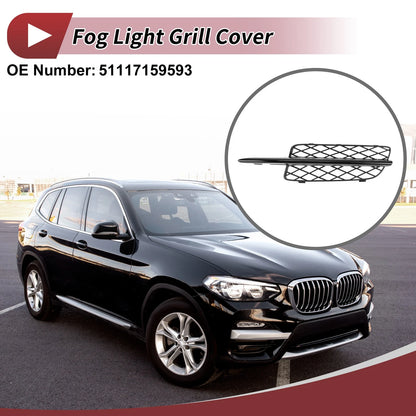 1 Pc Front Left Fog Light Grill for BMW X5 (2007-2010) Black