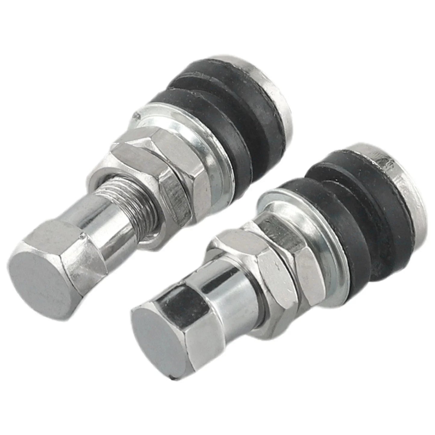 2 x Tire Valve Short Stems for Cars & Motorcycles