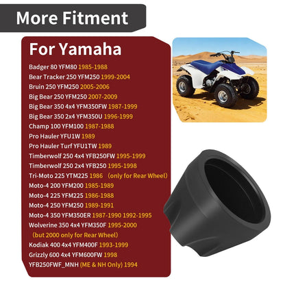 2 x Front & Rear Wheel Cap for Yamaha Badger 80 Bear 250/350 (1986–2000)