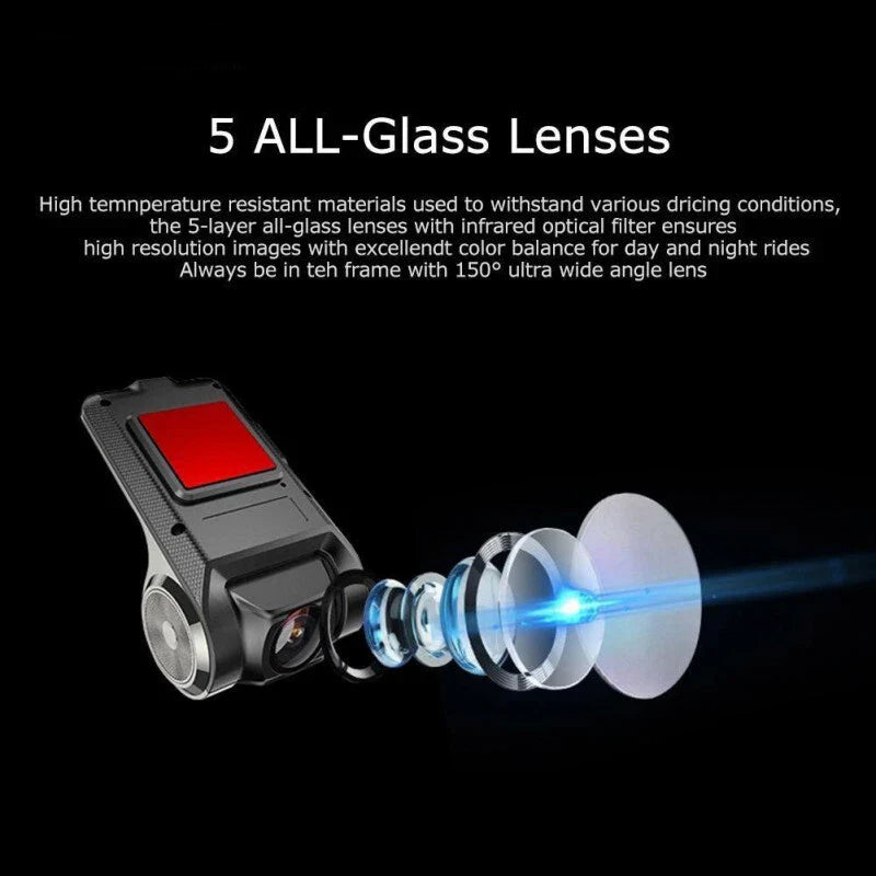 USB Car DVR Camera Dash Cam Video Recorder Night Vision for Android