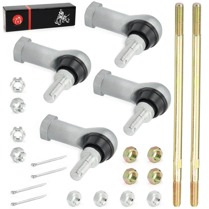 2 x Tie Rod Ends Kit w/ Nut Pin for Honda Foreman 450 TRX450 (1998–2004)