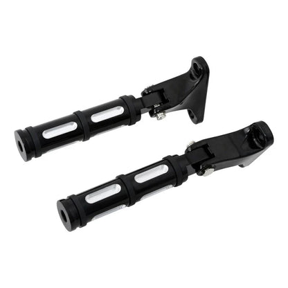 Black Passenger Footpeg for Harley Road King Street Electra Glide (1993-2025)