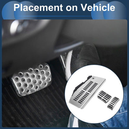 3X Automatic Foot Accelerator Pedal Covers for Volkswagen Polo (2009–2017)