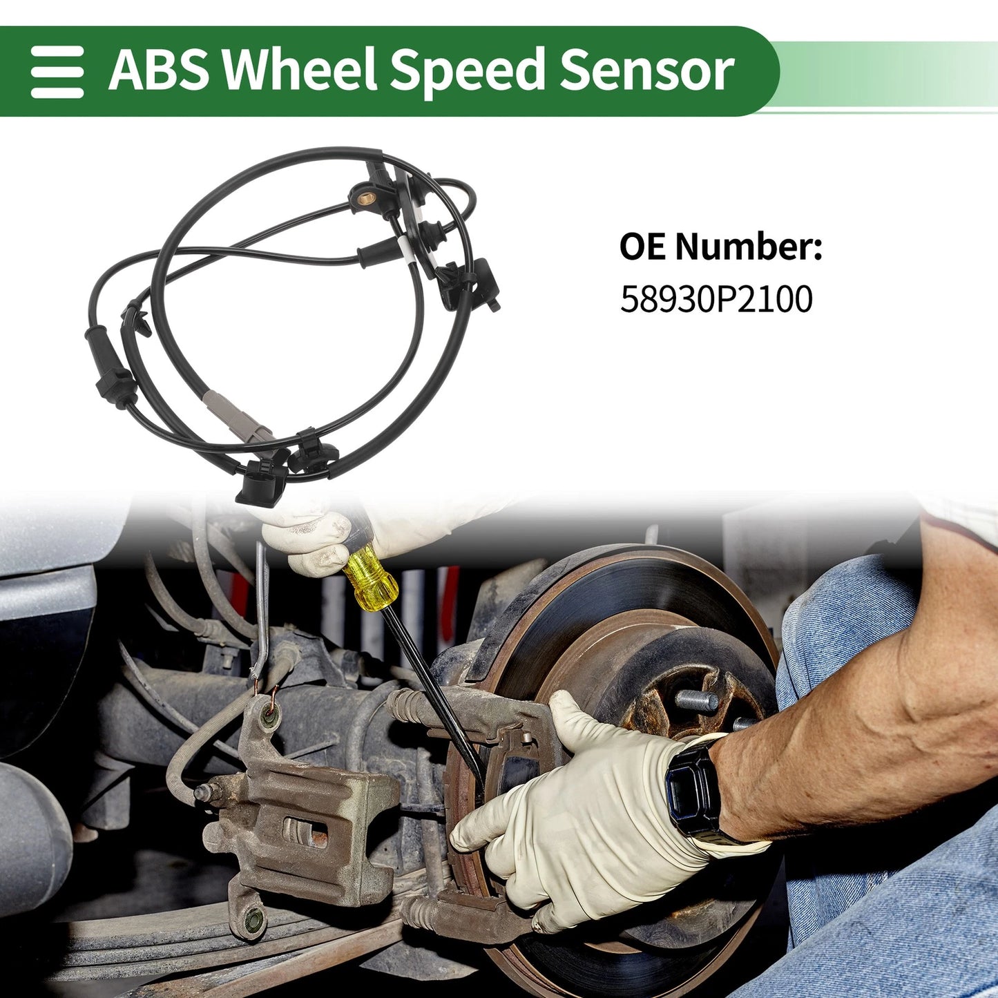 ABS Wheel Speed Sensor No. 58930P2100 for Kia Sorento (2021–2023) Front Left