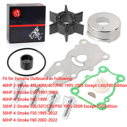Water Pump Impeller Kit for Yamaha 50HP 2-Stroke (1995–2009)