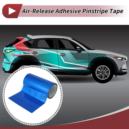 Pinstripe Tape 200mm x 50m for Car Motorcycle Boat Laser Blue (1 Pcs)