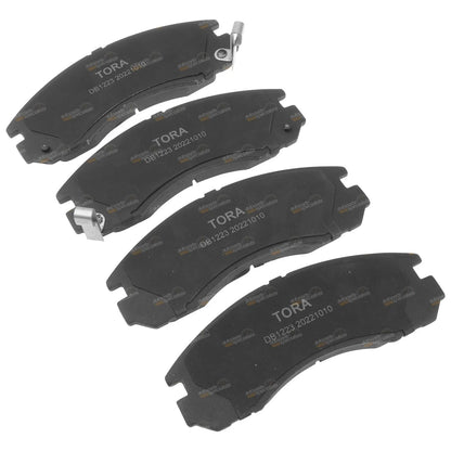 Front Disc Brake Pads 314mm Rotors for Mitsubishi Triton MK (2005 - 2006)