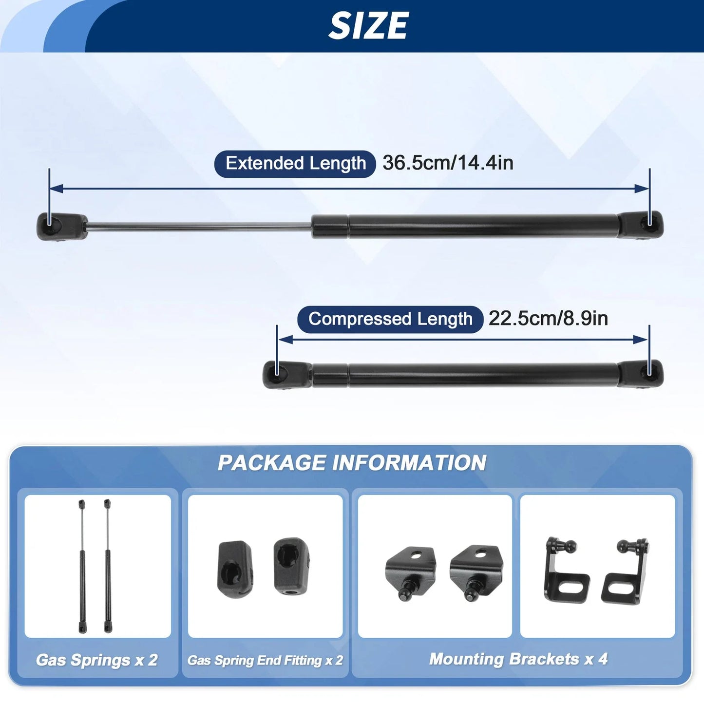 Front Hood Lift Supports Struts for Chevy Colorado & GMC Canyon (2015-2023)