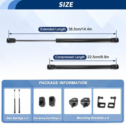 Front Hood Lift Supports Struts for Chevy Colorado & GMC Canyon (2015-2023)