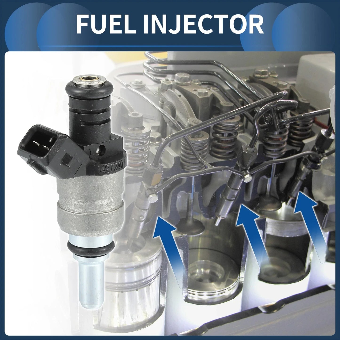 Fuel Injector BMW E60 520i 525i (2007-2010, 2003-2005) 6 pcs