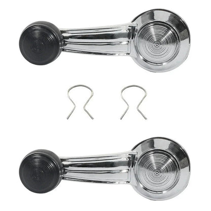 Chrome Door Window Crank Handles for Cadillac Chevy