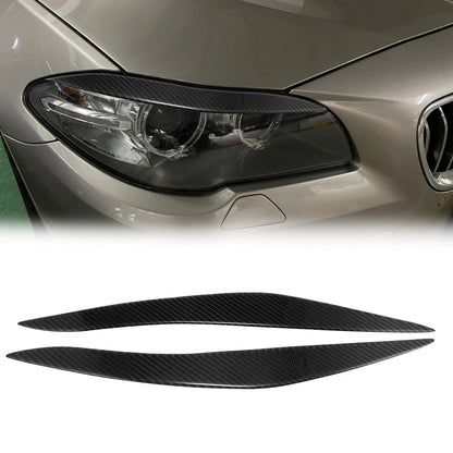 1 Pair Headlight Eyebrow Covers for BMW F10 (2011-2017)