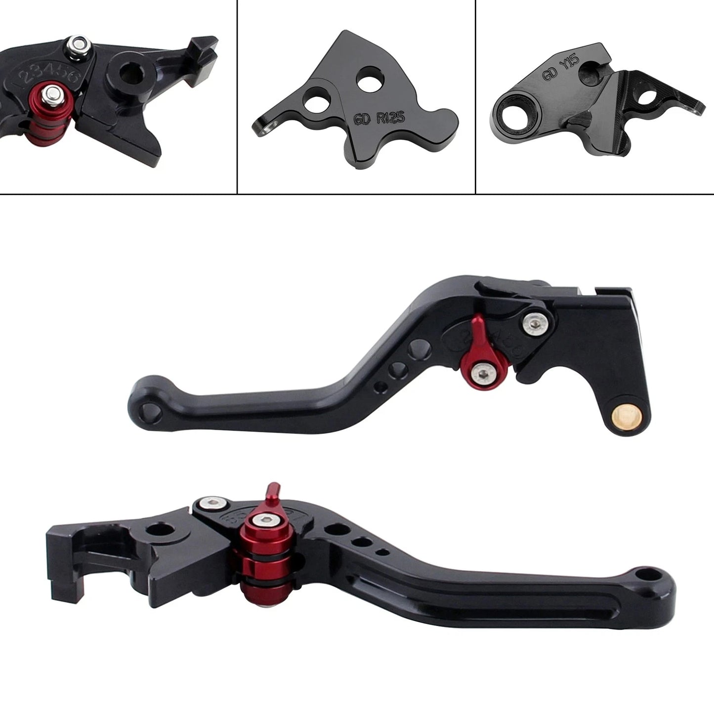 Long Brake Levers Clutch for Triumph Bonneville T120/T100 (2016–2019) Trident 2022 Red