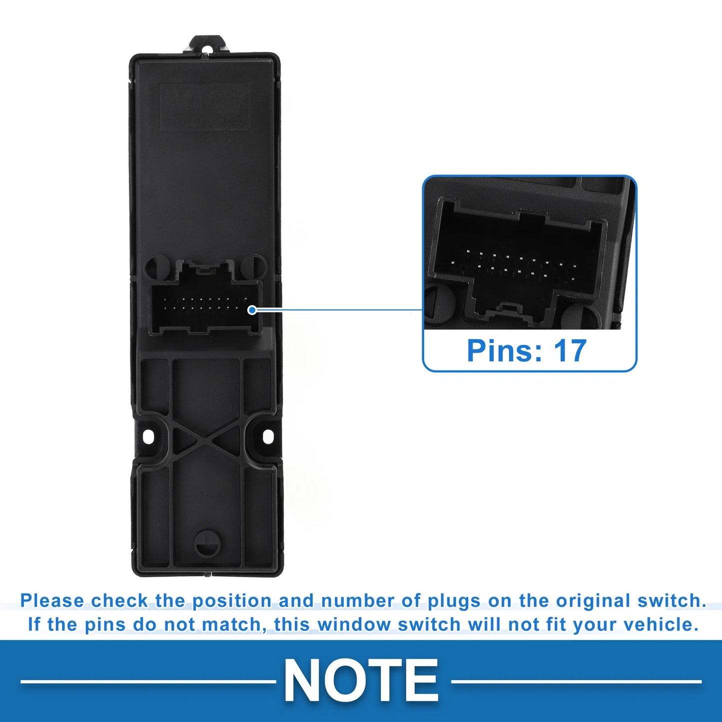 Front Driver Side Power Window Switch for Ford Explorer (2011–2015)