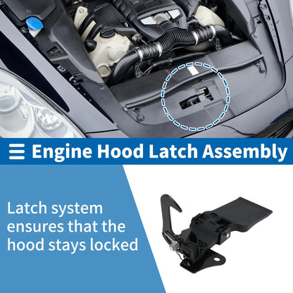 Hood Latch Assembly for Audi Q3 (2011–2018) No. 8U0823480A/B/C