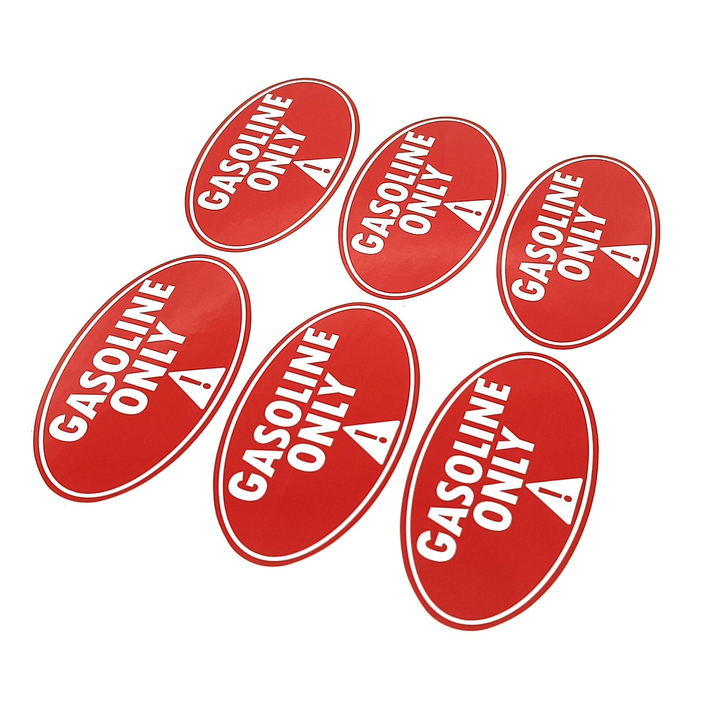 Set of 6 Fuel Only Window Decals for Car Truck
