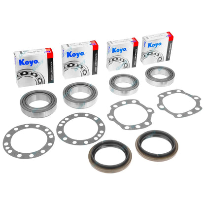 2 x Rear Japanese Wheel Bearing Kits + Grease for Toyota HZJ75 Disc Rear