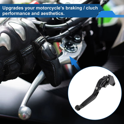 Adjustable Brake Clutch Levers for Honda CBR650R (2014–2022) Solid Black