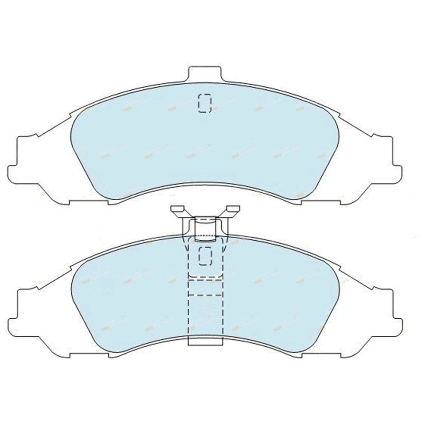 Set of 4 Bendix Ultimate Front Disc Brake Pads for Commodore (1997–2009)