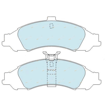 Set of 4 Bendix Ultimate Front Disc Brake Pads for Commodore (1997–2009)