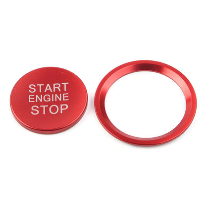 Red Engine Start Button Decorative Ring Cover for Audi A4L A5 A6L A7 A8