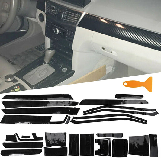 Carbon Fiber 5D Interior Trim for Mercedes BENZ Class E W212 (2009–2016)