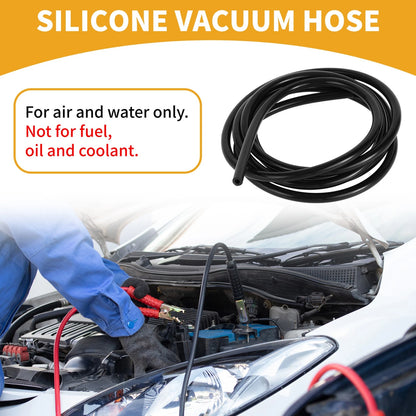 Silicone Vacuum Tubing Hose 3/16" ID 2mm Thick 6.6FT for Air Water