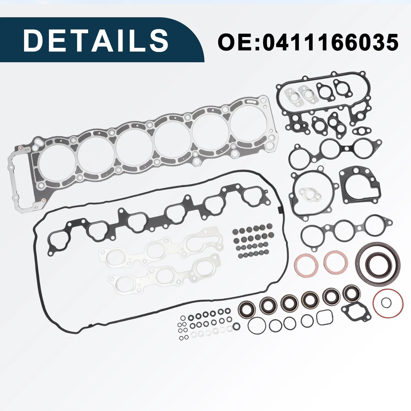 Cylinder Head Gasket Kit No.0411166035 for Toyota 1FZ (1990–1997)