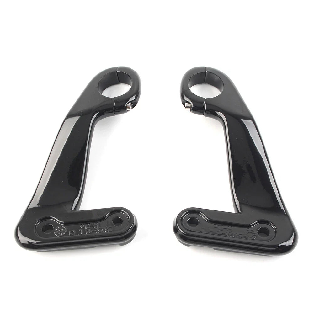 Front Fairing Support Brackets for Harley Road Glide (2010-2013) Black