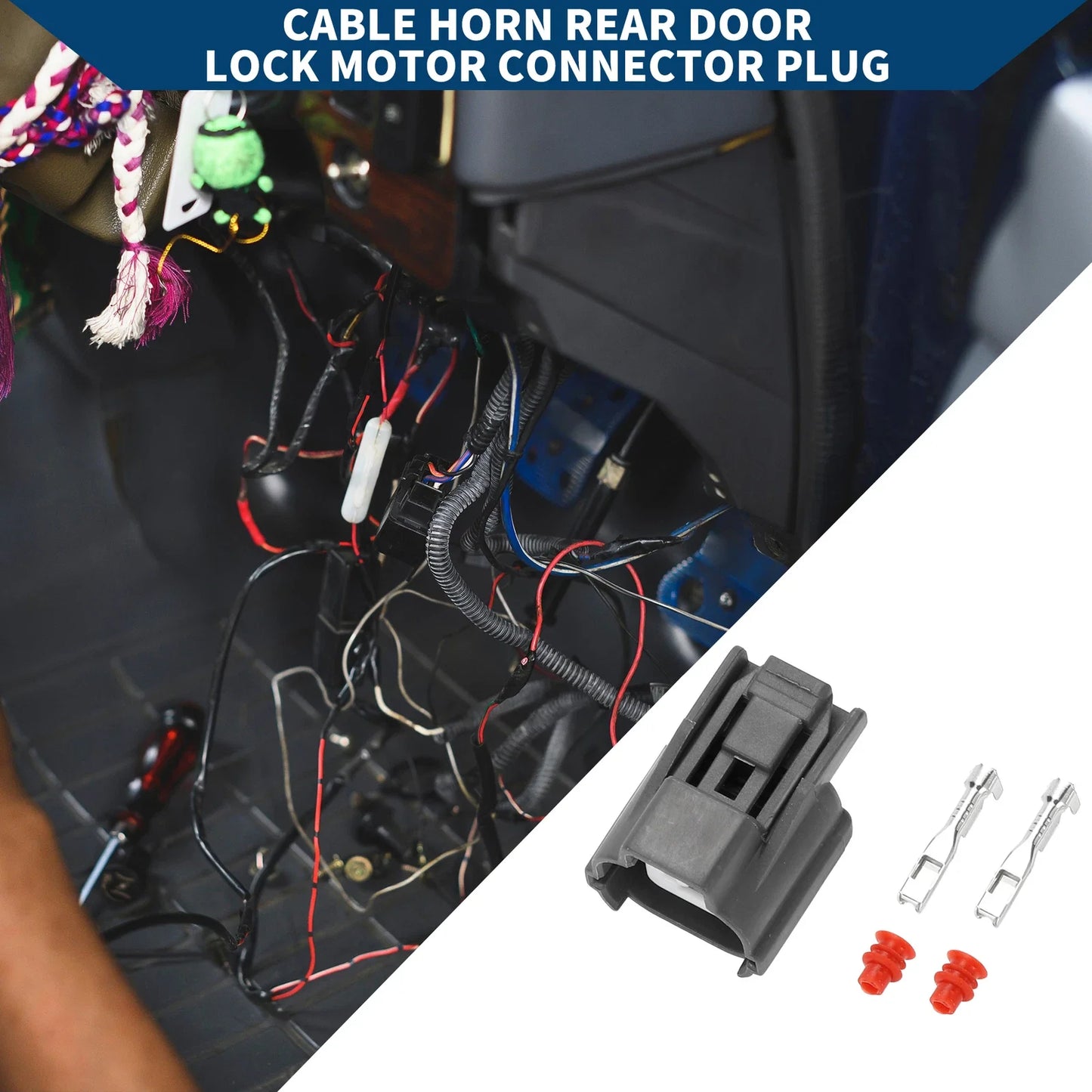Rear Door Lock Motor Connector Plug for Honda - Cable Horn