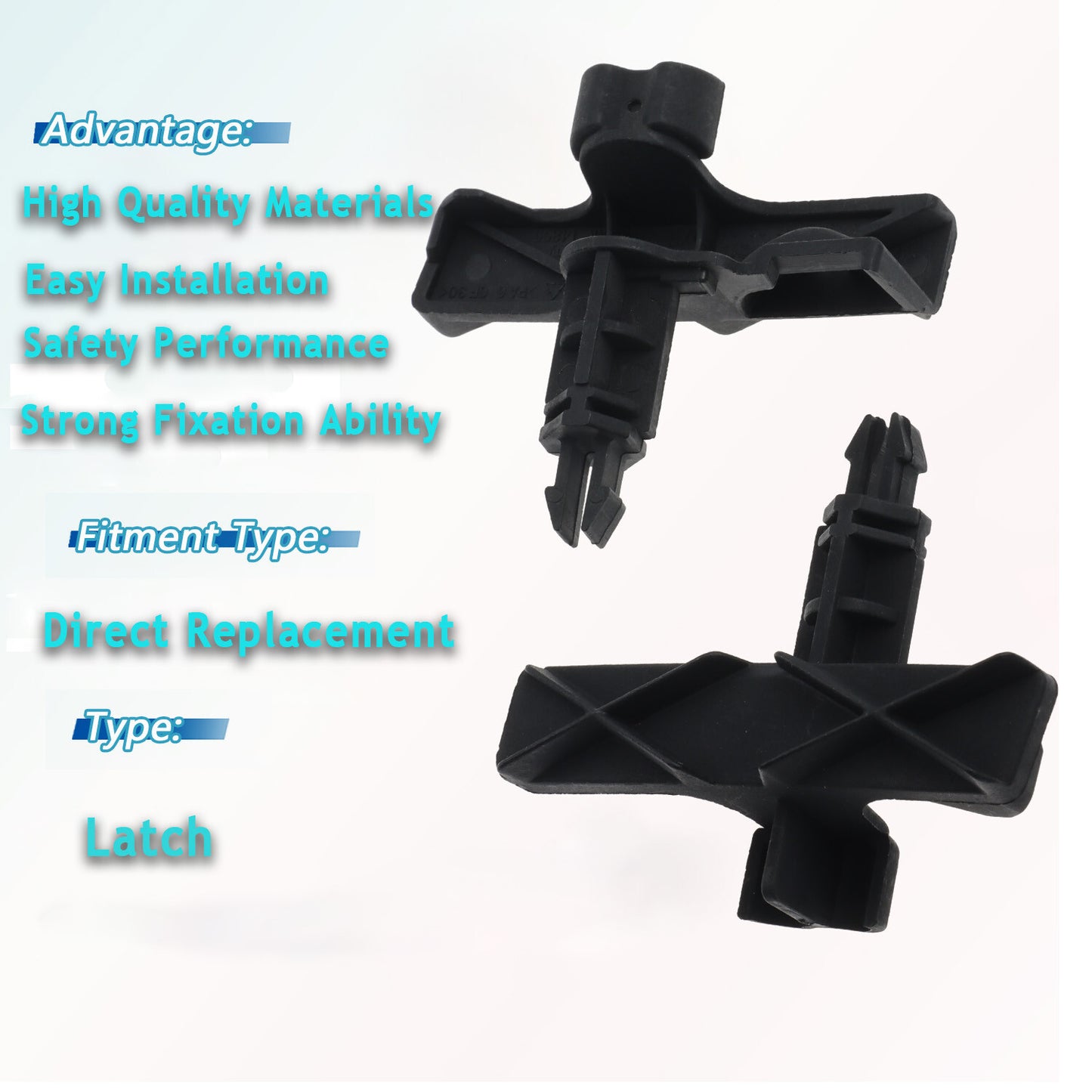 2X Front Hood Lock for Smart Fortwo (2008–2012)