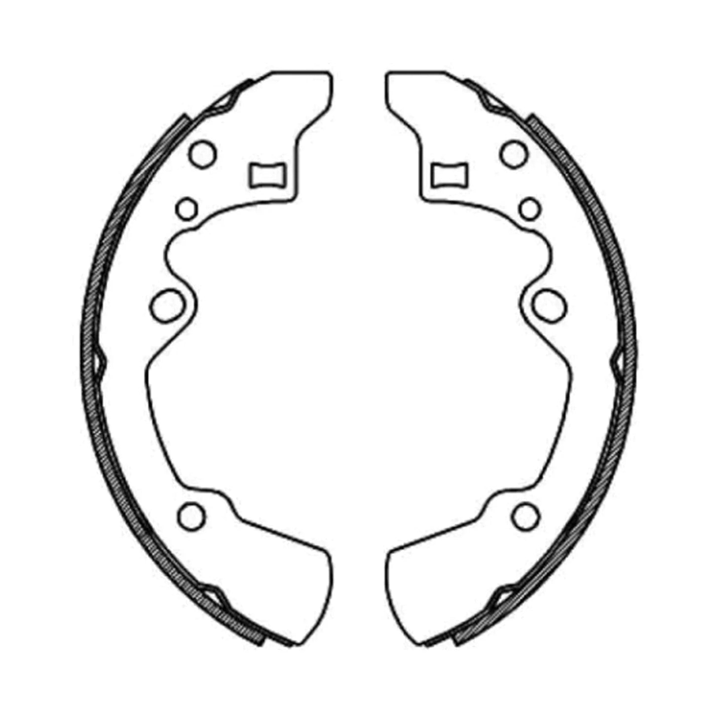 Brake Shoes Lining Set 2.2L for Mazda MX6 GD (1987 - 1991)