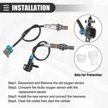 Oxygen Sensor for Chevy Malibu (2008–2010) Upstream Downstream Air Fuel Ratio