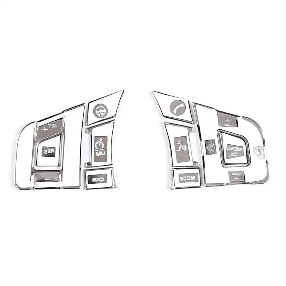 Alloy Steering Wheel Button Cover Trim for Jaguar F-Pace F-Type (2017-2023)