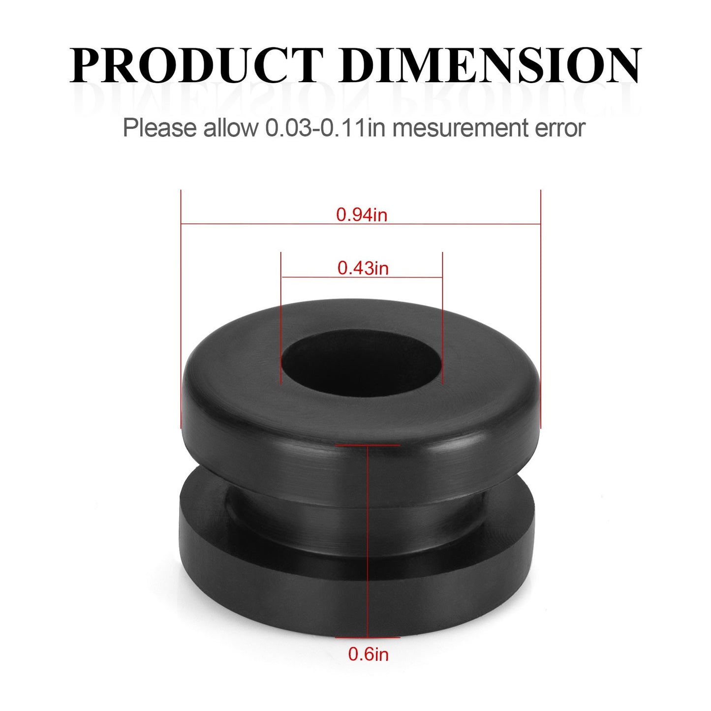 Set of 4 Rubber Heel Guard Grommets for Yamaha Blaster YFS200 (1990–2006)