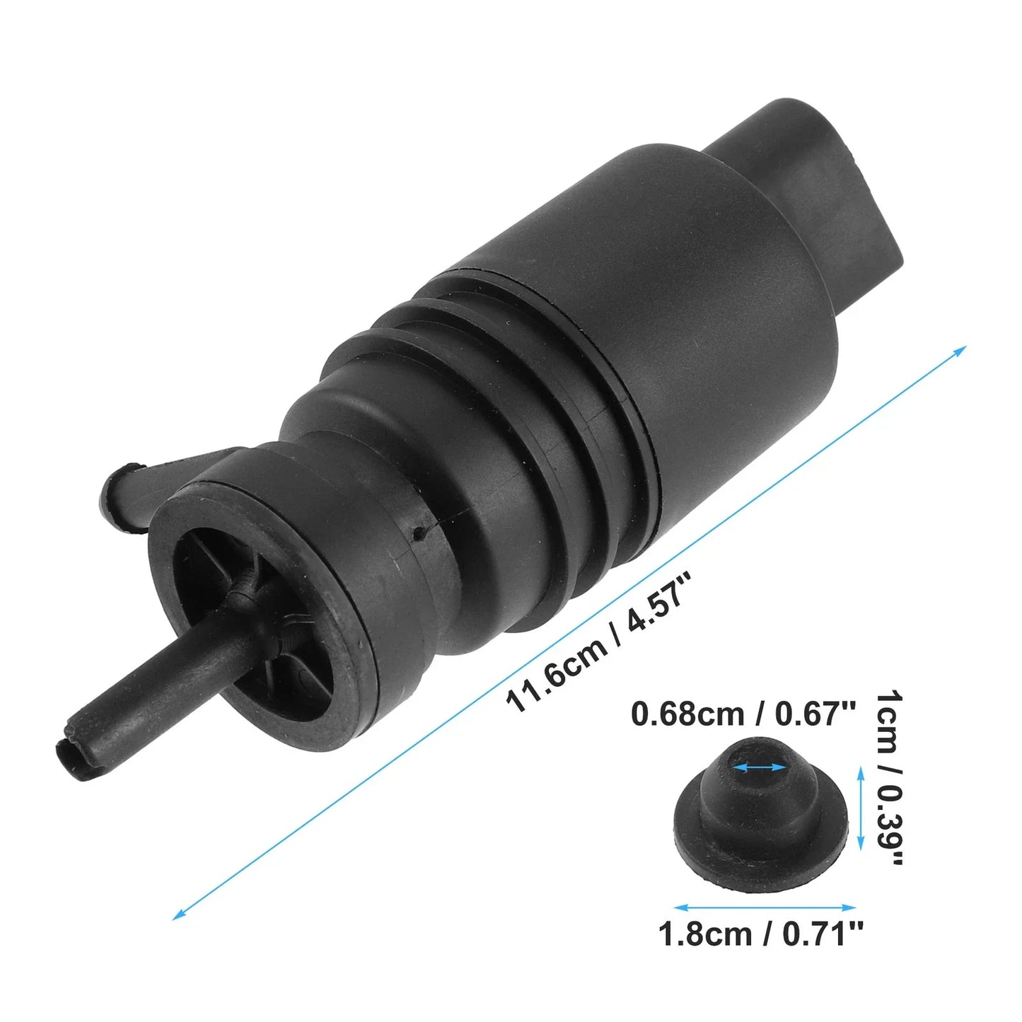 1x Windshield Washer Motor Pump with Grommet for BMW 318i (1997-1998)