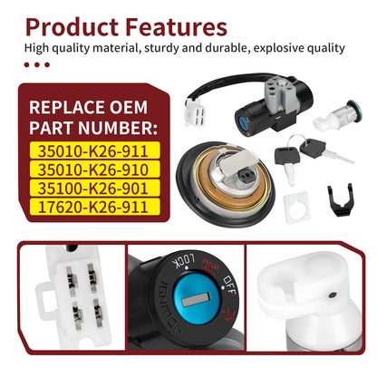 Lock Set for Honda Grom 125 (2014–2015)