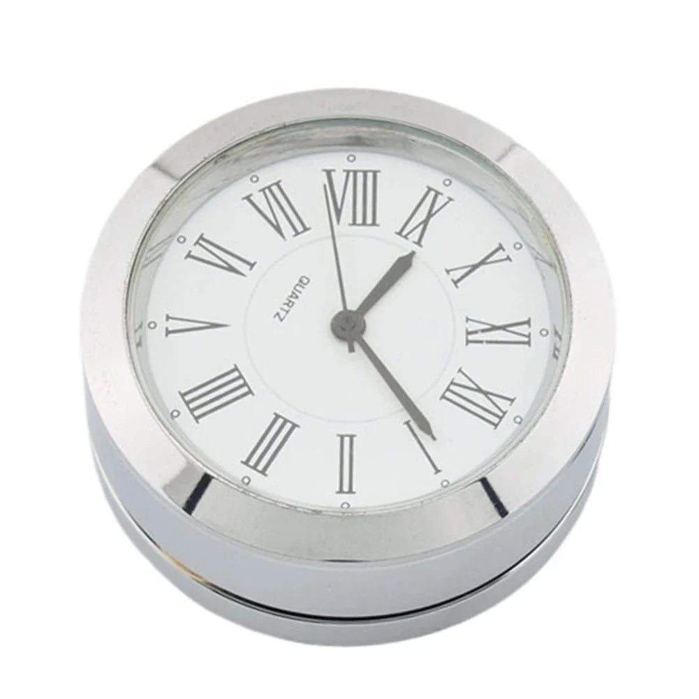 Front Fork Lock Clock Cover Chrome & White for Harley Road King (1994-2024)