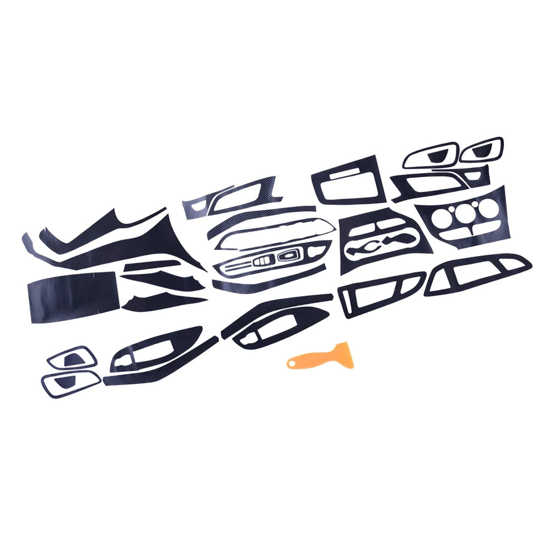 30pc Carbon Fiber Style Interior Sticker Covers for Ford Focus (2012-2018)